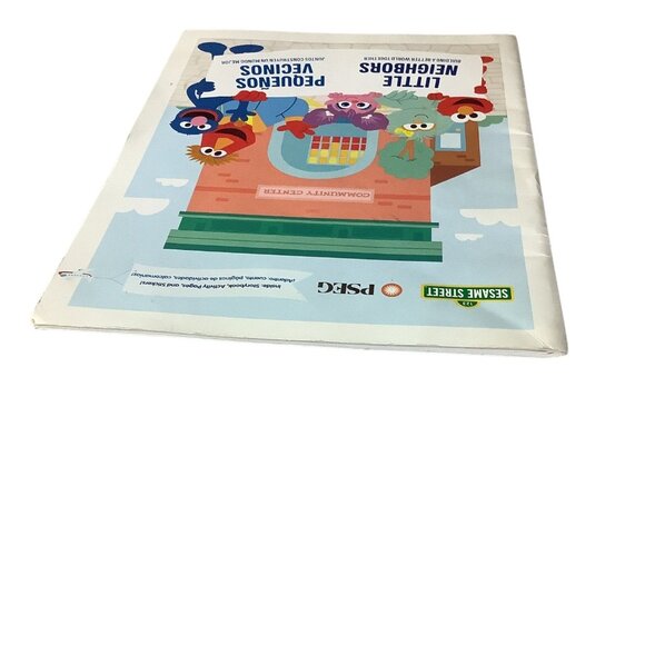 Sesame Street Little Neighbors Activity Book Bilingual Kids Collaboration PSEG - Picture 11 of 13